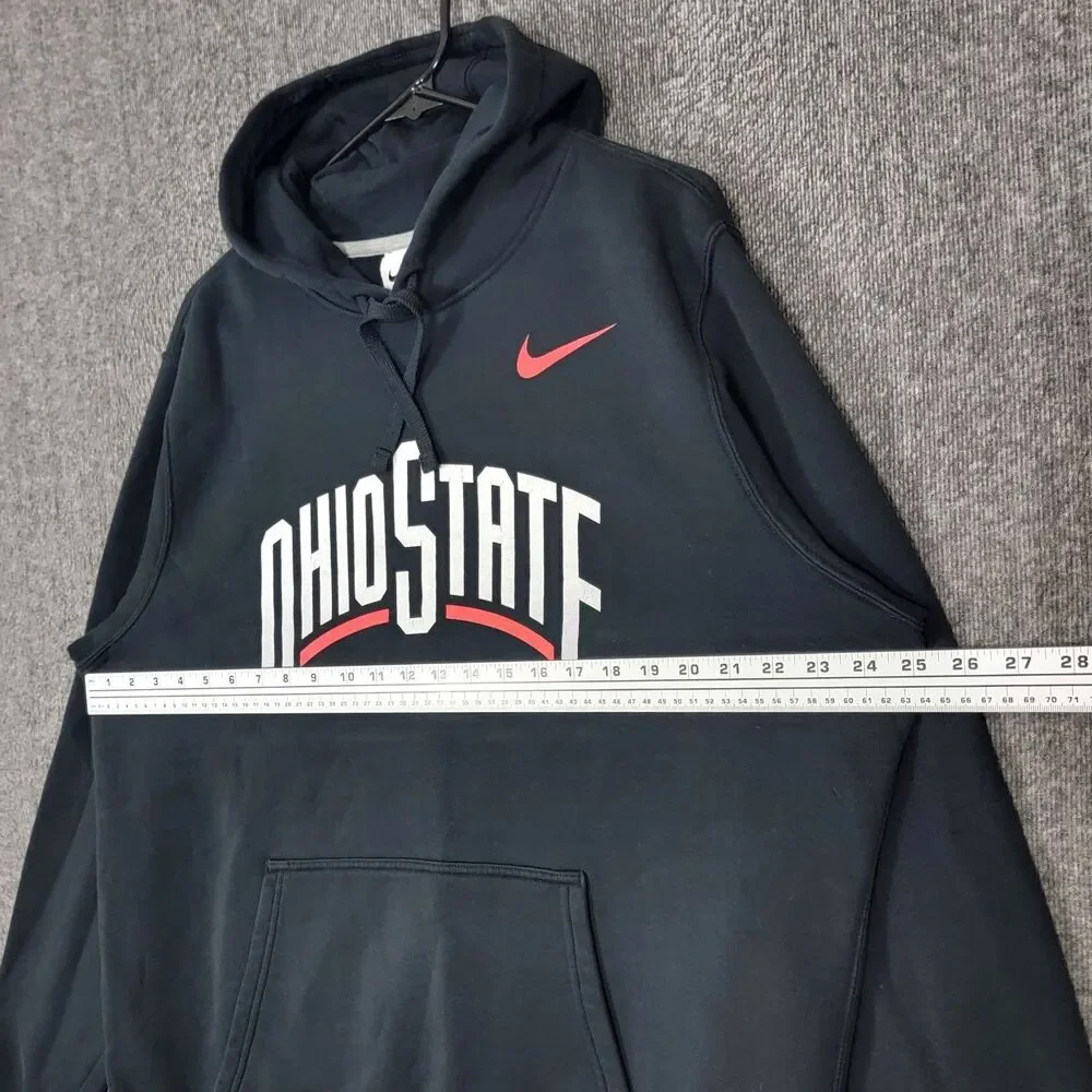 Ohio State Buckeyes Hoodie Mens XL Black Long Sleeve Nike Hooded Sweatshirt